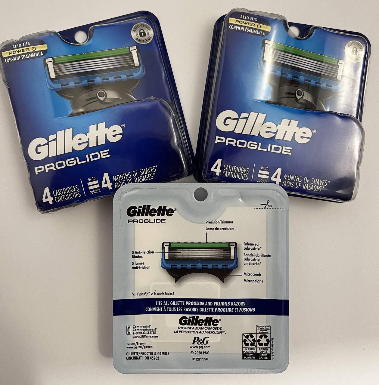 

Gillette Proglide Power Оригинал США 4шт.