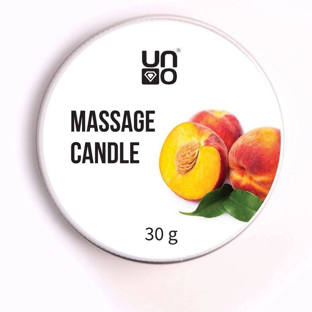 

Массажная уходовая арома свеча - масло для всех типов кожи (для массажа, рук, кутикулы и ногтей), 30г. №5 Frutti (Дыня, персик), Белый