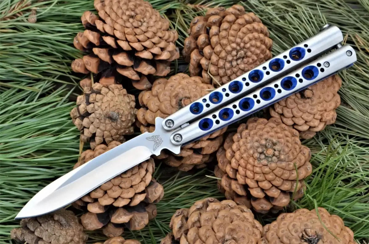 

Нож бабочка Benchmade BM41 china, Синий