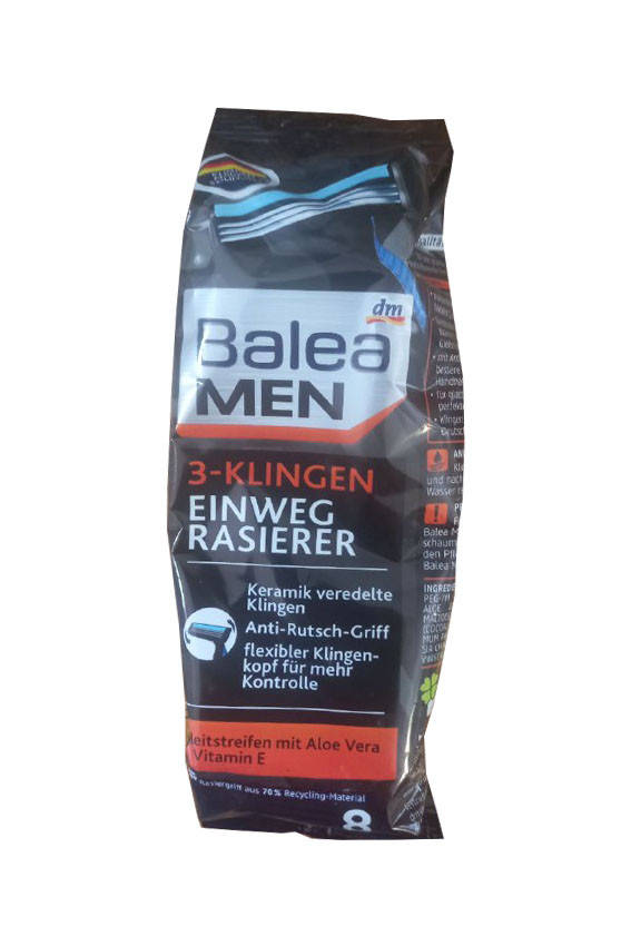 

Одноразові станки Balea Men 3-Klingen 3 леза 8 шт