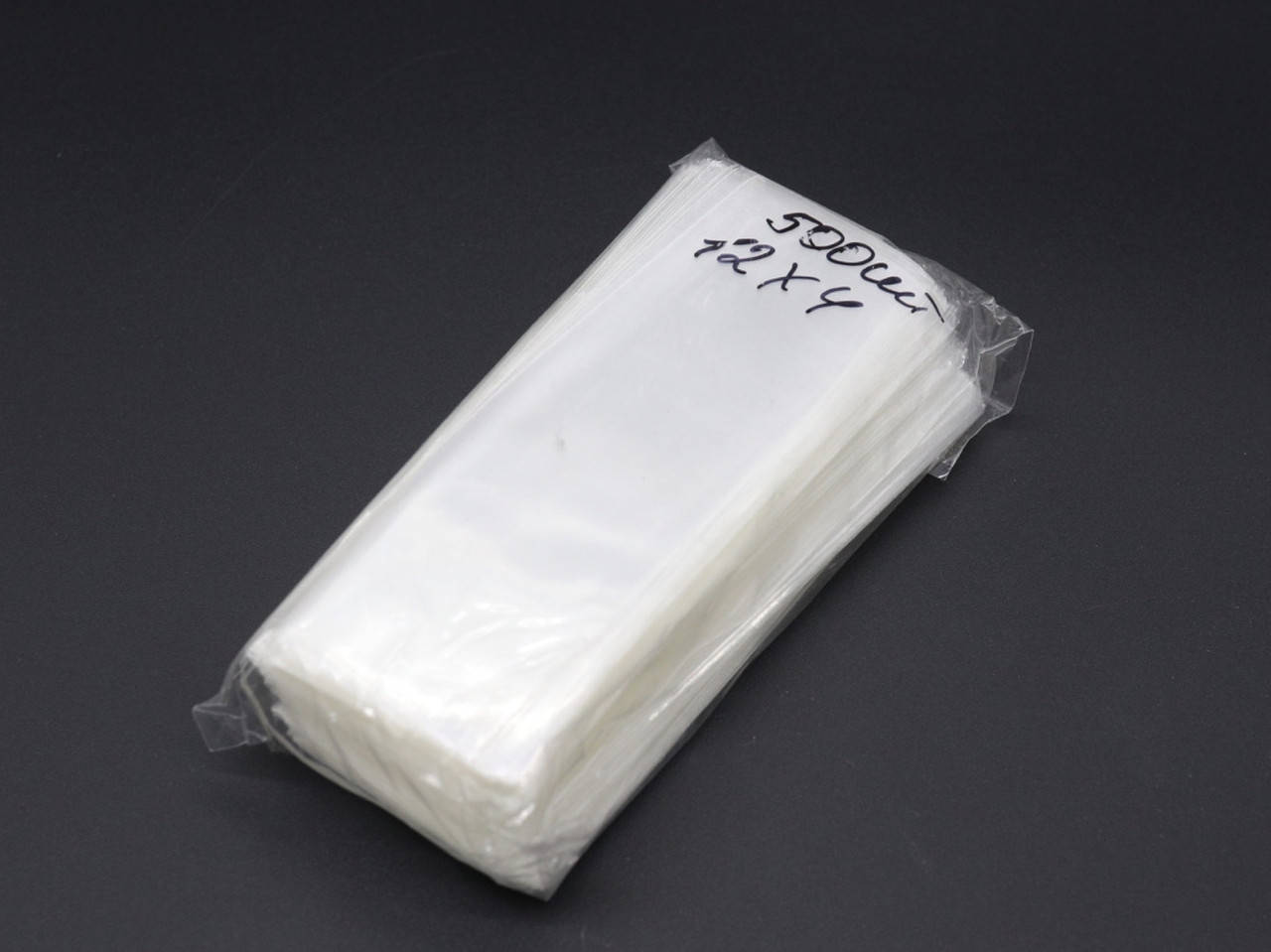 

Полипропиленовые пакеты без липкой ленты. 12х4см. 25мкр. 500шт/уп