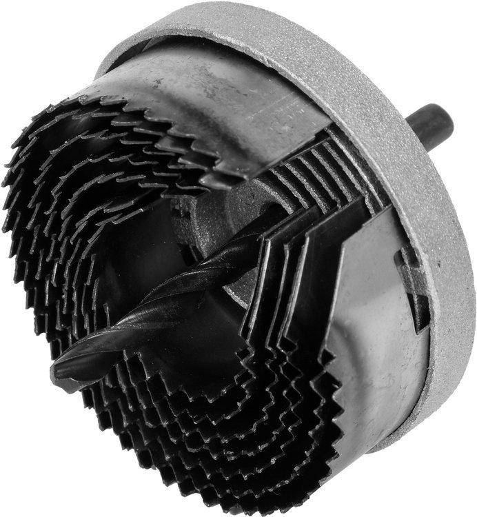 

Пилы кольцевые по дереву VOREL + сверло. O = 26 - 63 мм, h = 17 мм. Набор 7 шт