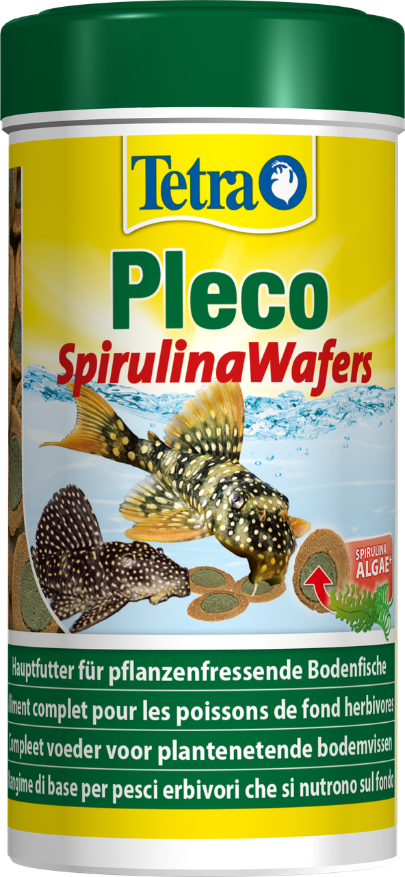 

Корм для донных аквариумных рыб в таблетках Tetra Pleco Spirulina Wafers 250 мл
