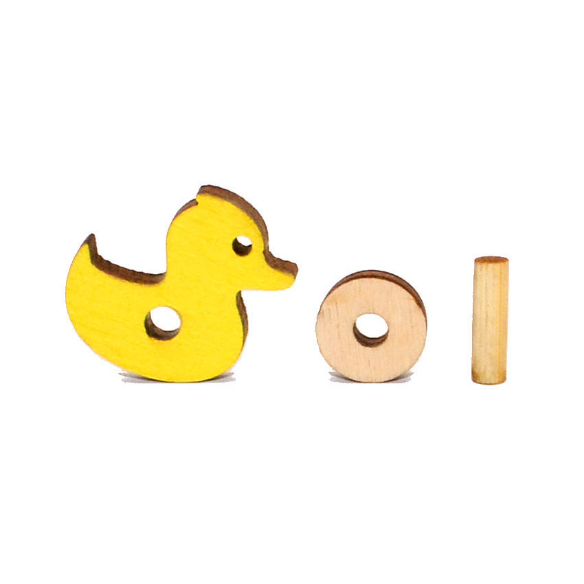 

Бегунок Деревянный 1шт 2 см Уточка Заготовка для Бизиборда Ползунок для Лабиринта Дерев'яний бігунок бізіборда, Желтый