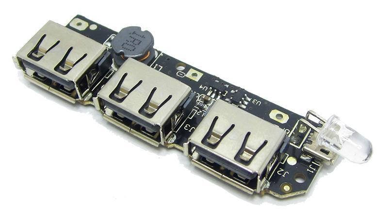 

Плата контролер павер банк Power Bank 5V 2A 3*USB PCB (15261)