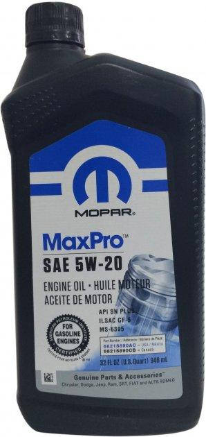 

Моторное масло Mopar 5W-20 0.946л