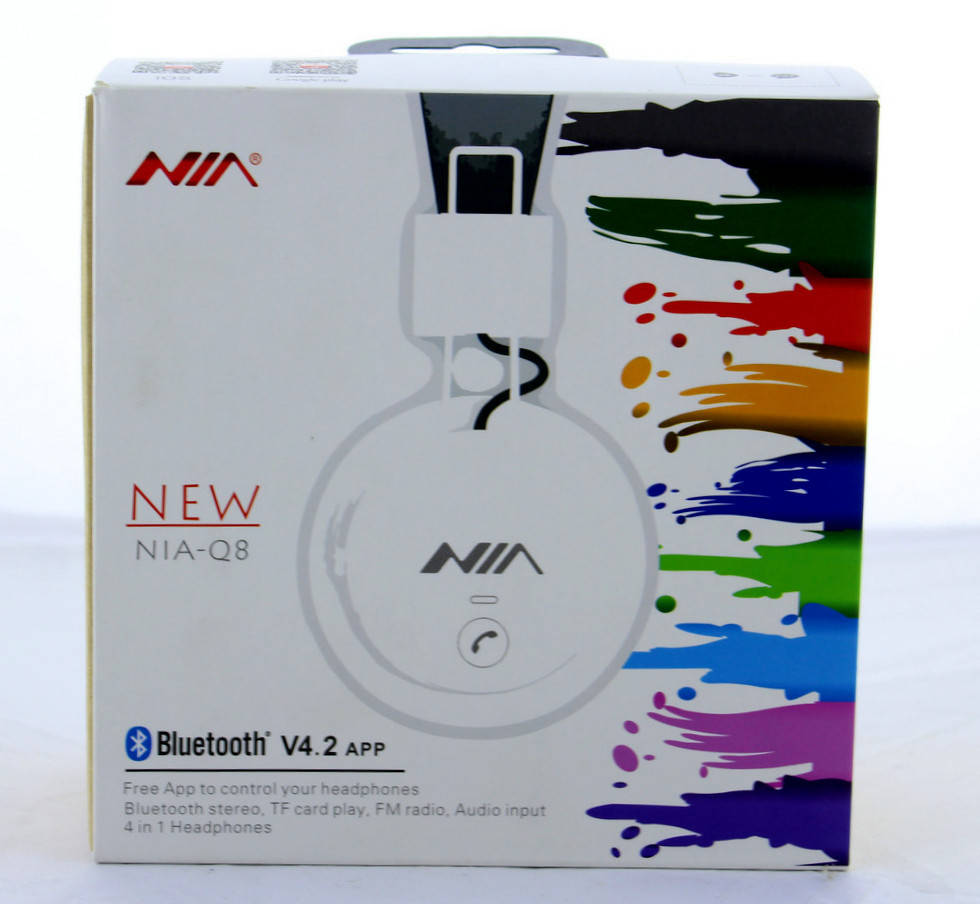 

Беспроводные наушники NIA Q8 с MP3 плеером, Черный