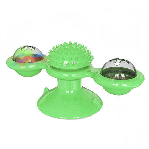 

Игрушка для котов спинер с щеткой для зубов Rotate Windmill Cat Toy