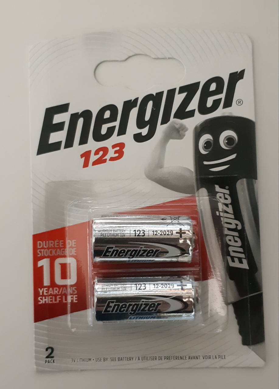 

Батарейка ENERGIZER Lithium Cell 3V CR123 (2шт)
