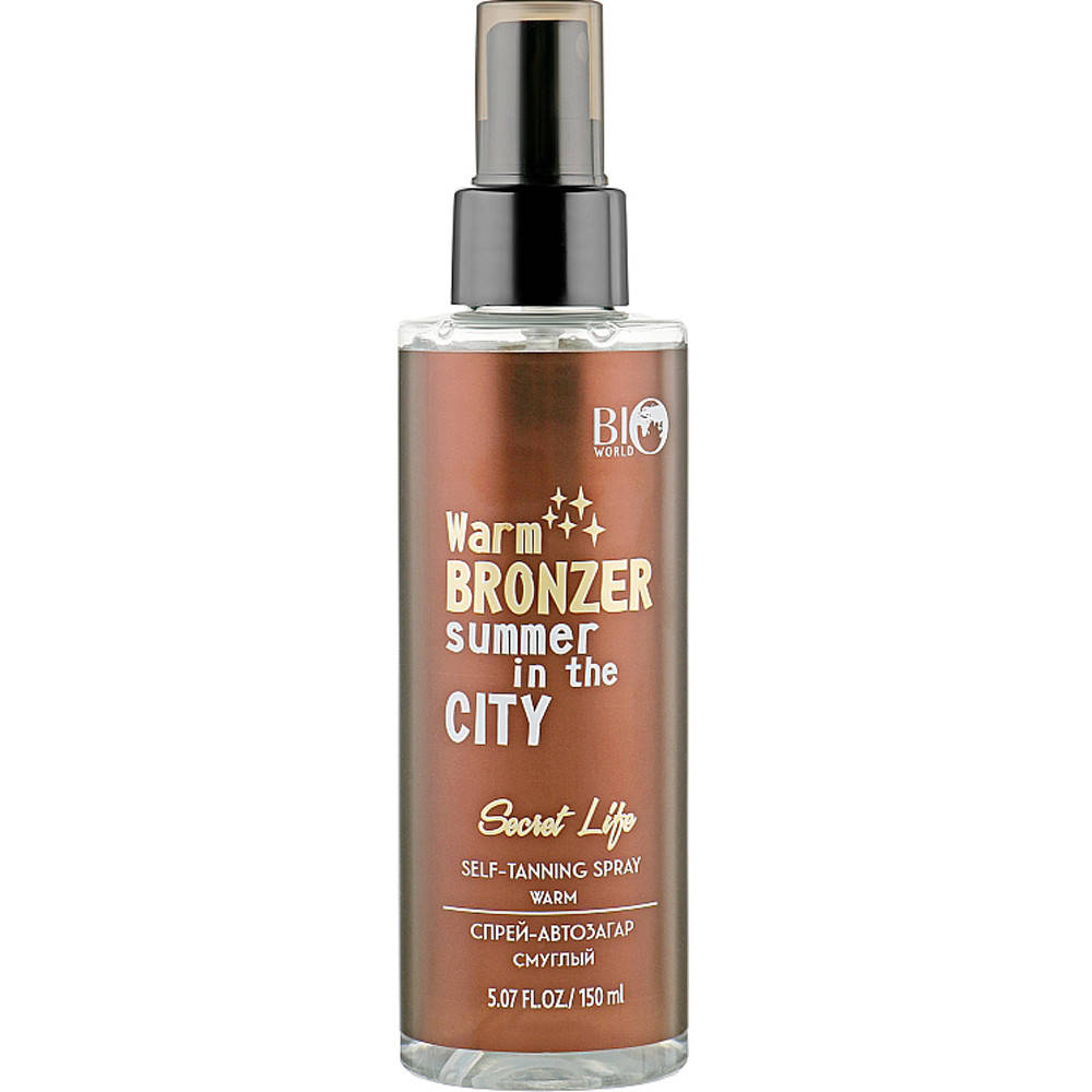 

Спрей-автозагар, смуглый Bio World Secret Life Self-Tanning Spray Warm (150мл)