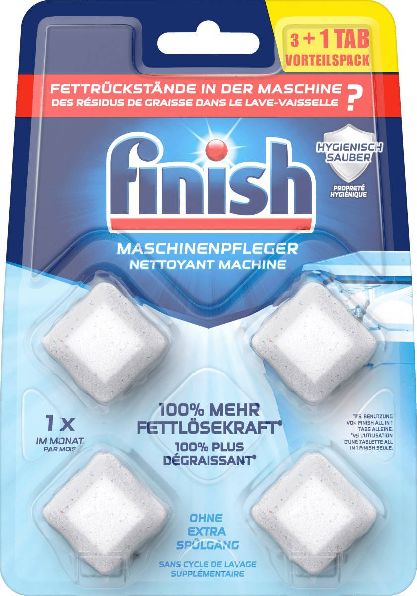 

Finish Dishwasher Cleaner Таблетки для чистки посудомоечных машин 4 шт.