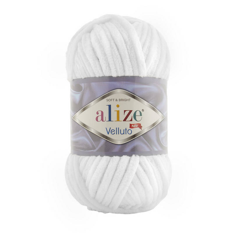 

55 Пряжа Alize Velluto белый