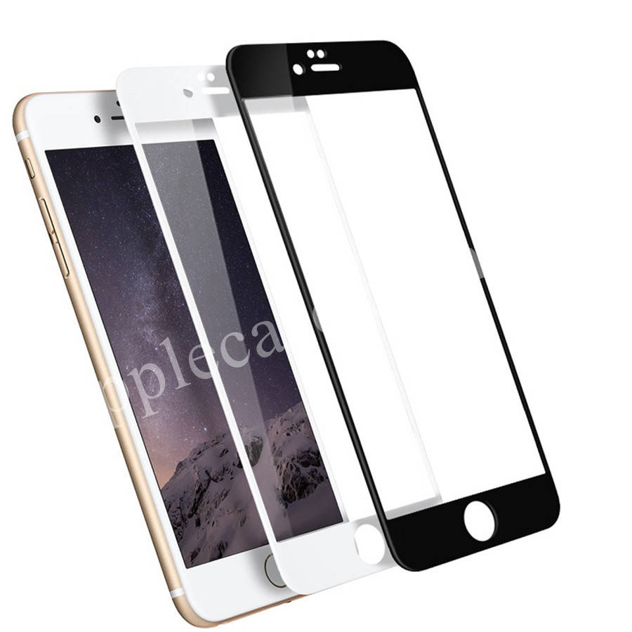 

Защитное стекло 3D для Apple iPhone 6 Plus / 6s Plus (черное белое бежевое красное розовое)