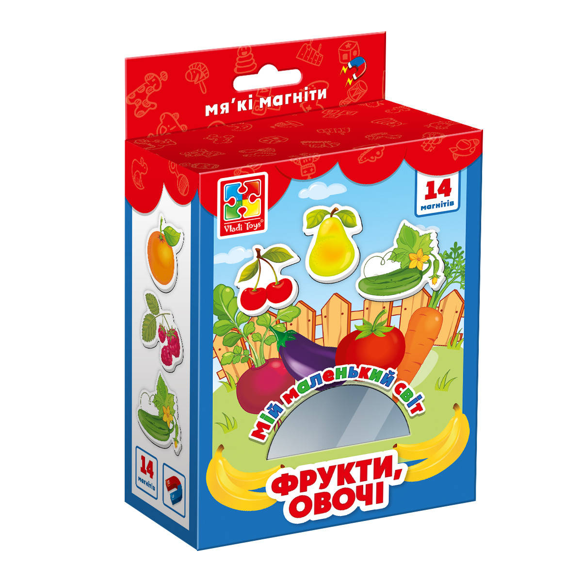 

Игра настольная "Мой маленький мир" Овощи, Фрукты ", Vladi Toys