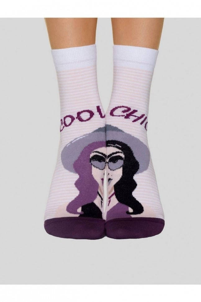 

Носки женские Conte Happy (133), 25 (38-39), абрикос-фиолетовый