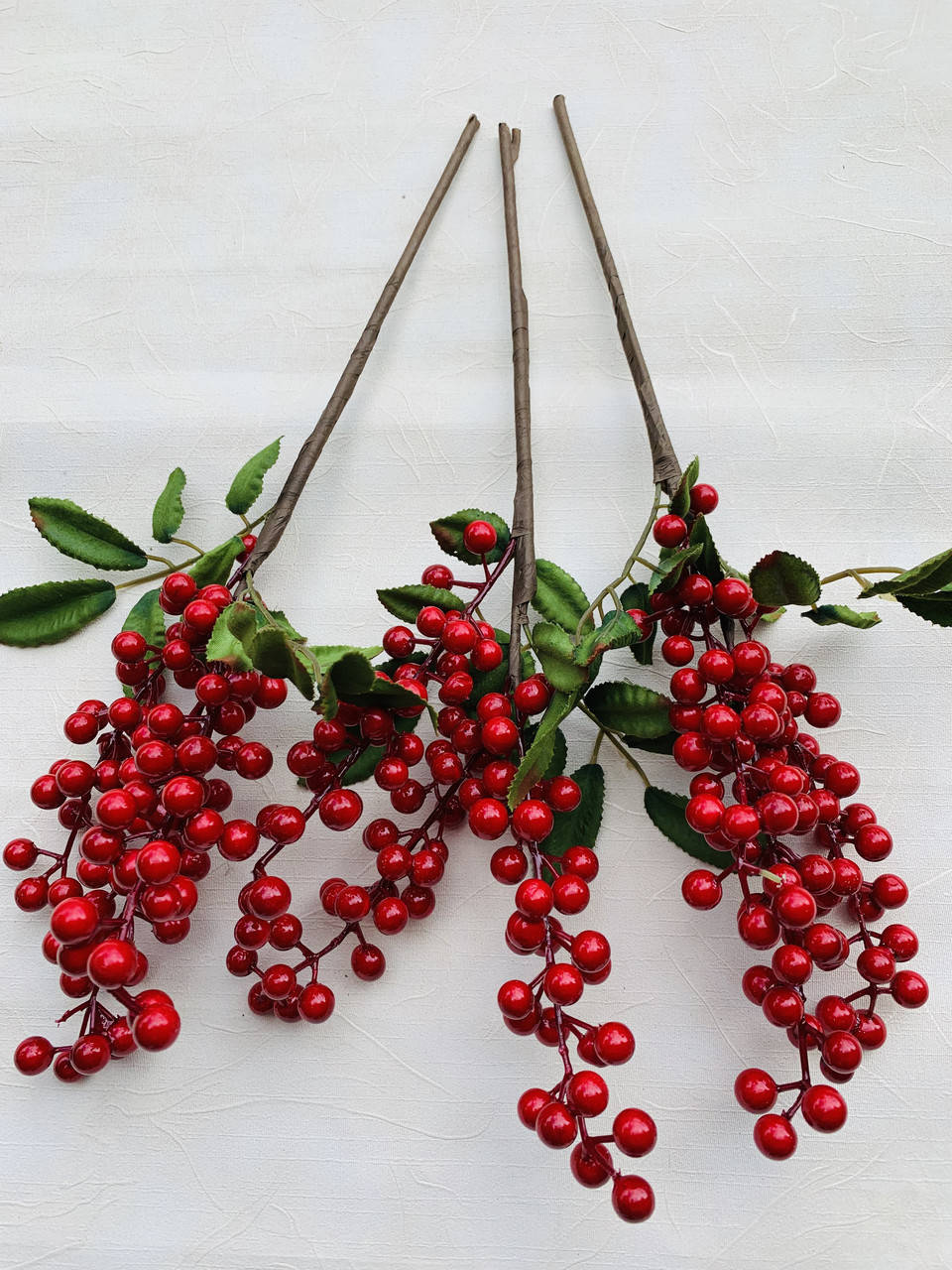 

Искусственная ветка калины.Калина Декоративная(42 см)