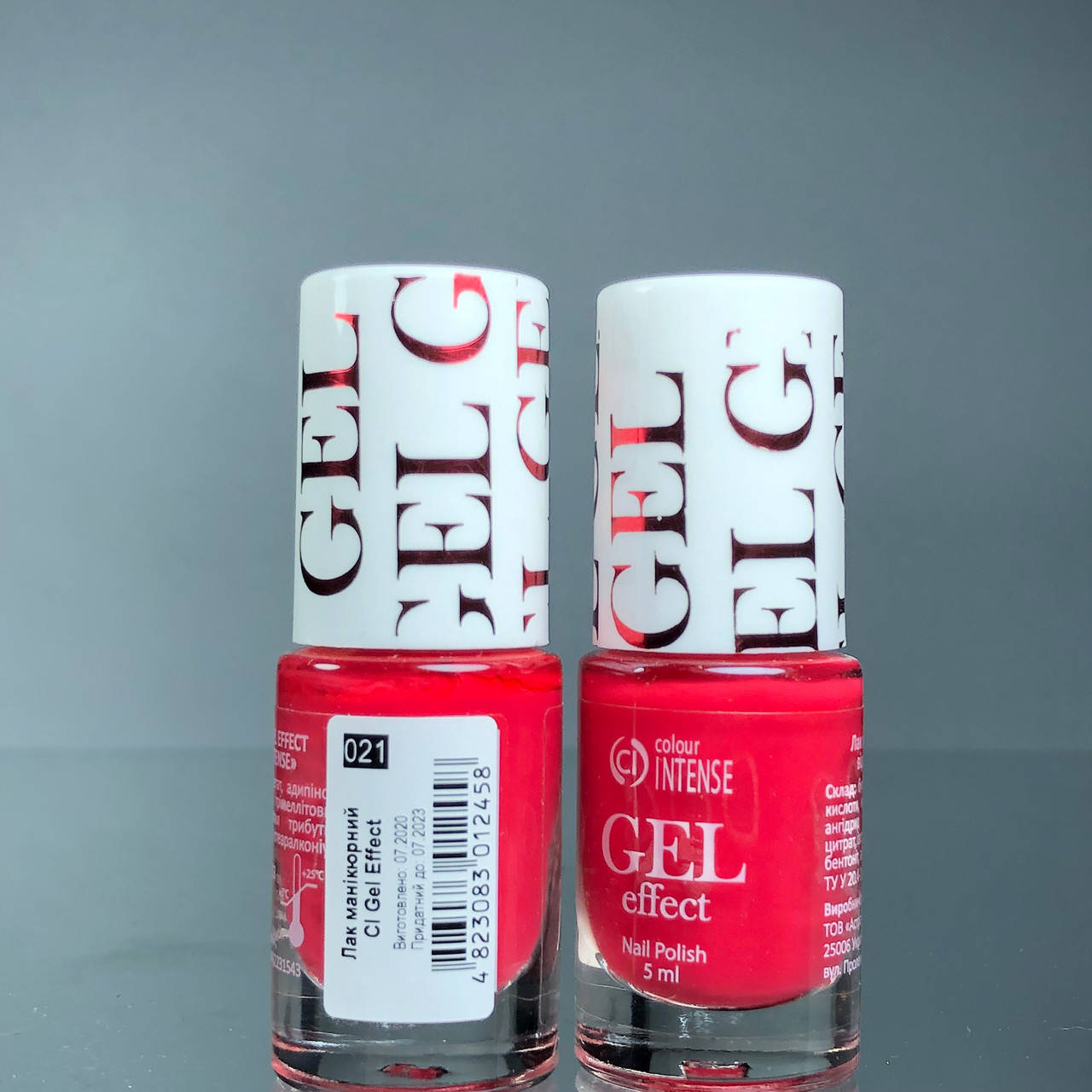 

Лак для ногтей Colour Intense Gel Effect 5 мл CI 65 № 021 Матовый Розово-коралловый