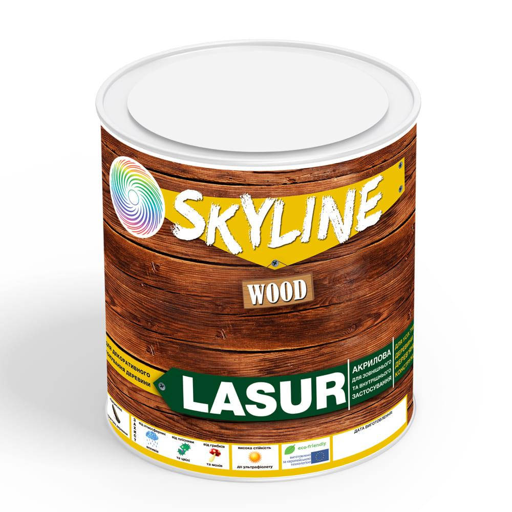 

Лазурь декоративно-защитная для обработки дерева LASUR Wood SkyLine Белая 0.75 л