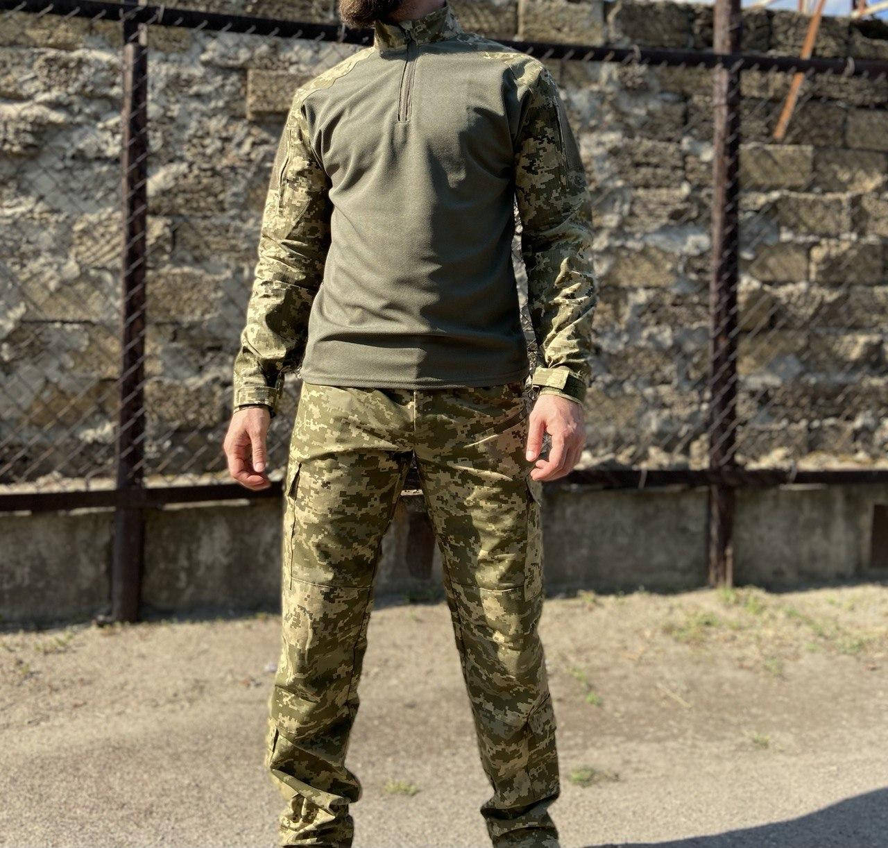 

Военная летняя форма Tactic, тактический костюм (убакс + штаны) пиксель 58, Хаки