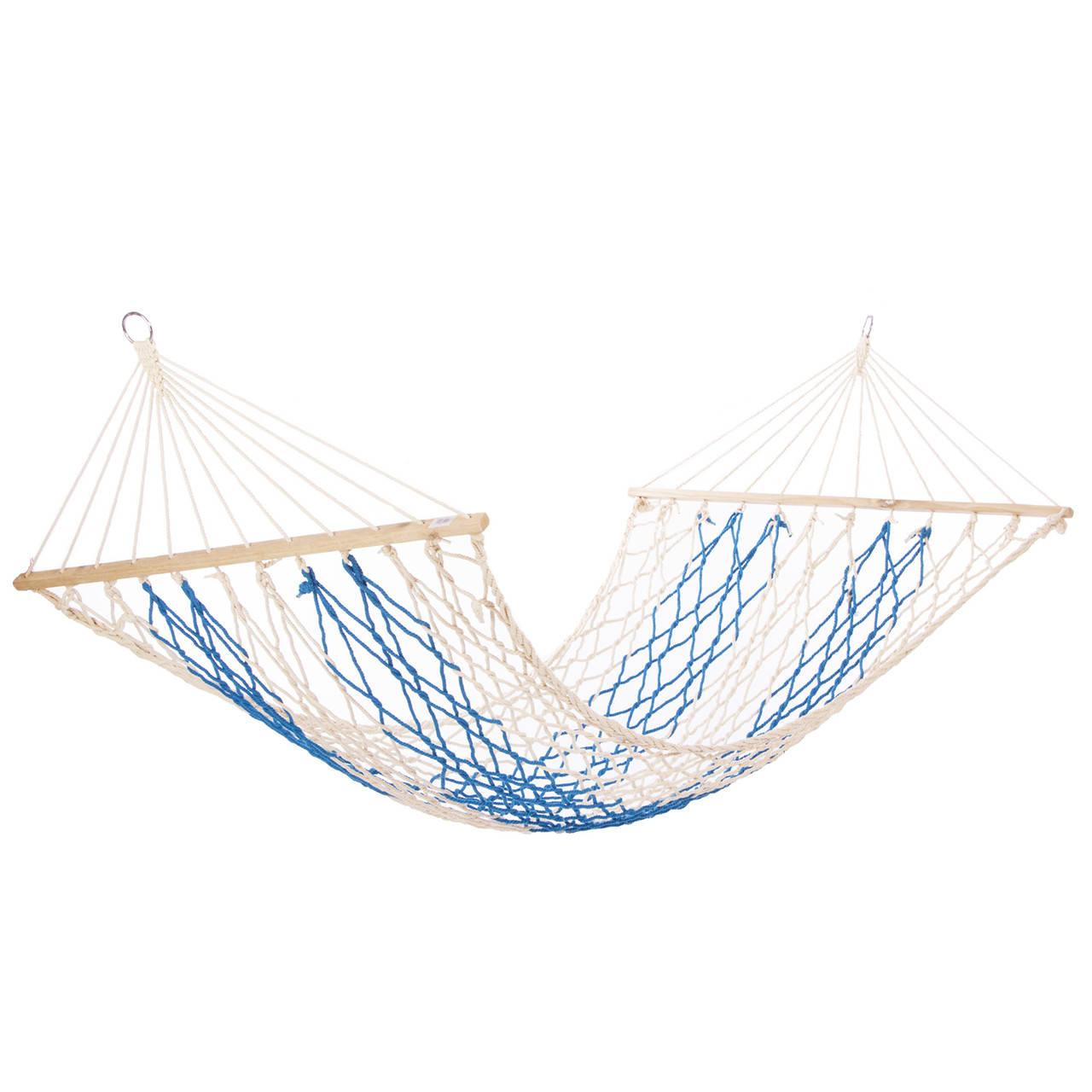 

Гамак-сетка хлопок с деревянными перекладинами TO-6042 (размер 2х1 м)
