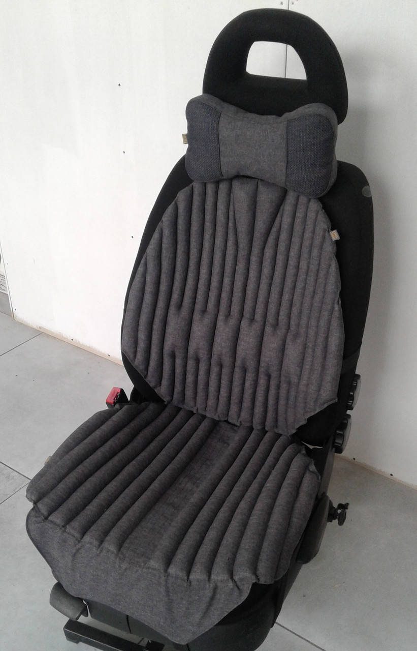 

Ортопедическая подушка - чехол на авто кресло для сидения EKKOSEAT. Универсальная с бионапонителем
