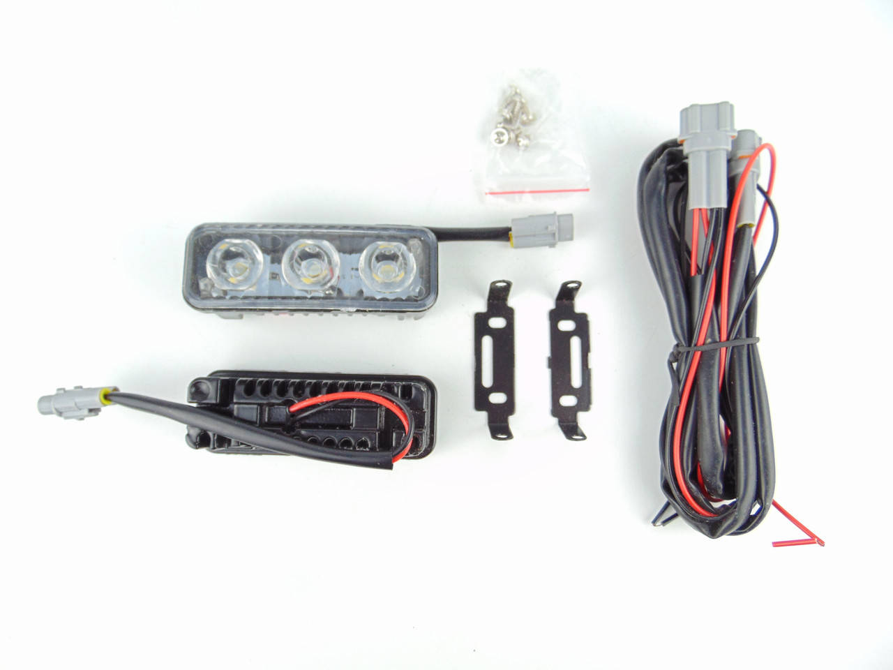 

Дневные ходовые огни ДХО RP-3, 3 Led, комплект 2шт, Белый