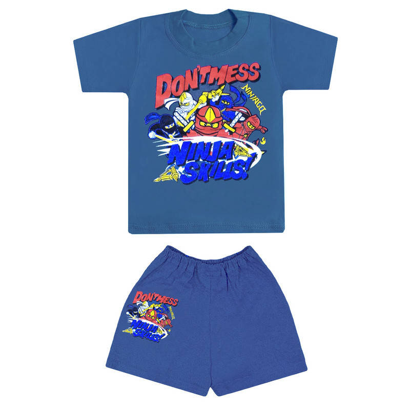 

Летний легкий детский комплект Ниндзяго для мальчиков кулир