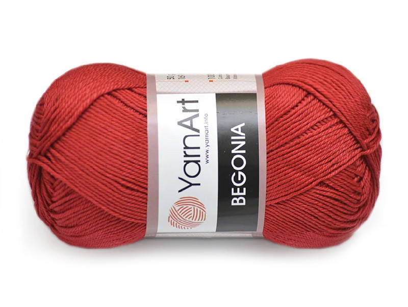 

YarnArt Begonia, Темно-красный №5020