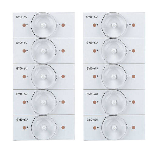 

10x LED сегмент 6В для планки лампы подсветки ЖК телевизора