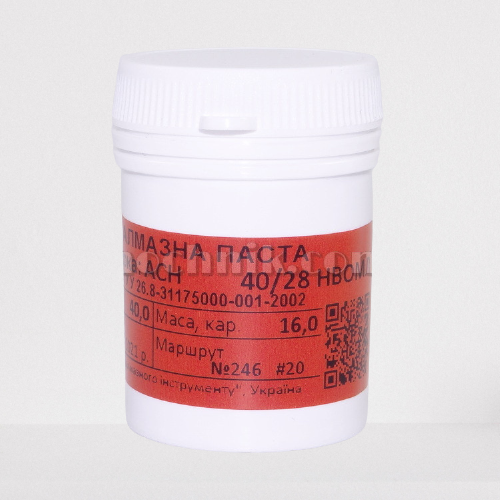 

Паста алмазная для камня АСН 40/28 НВОМЛ 40 г