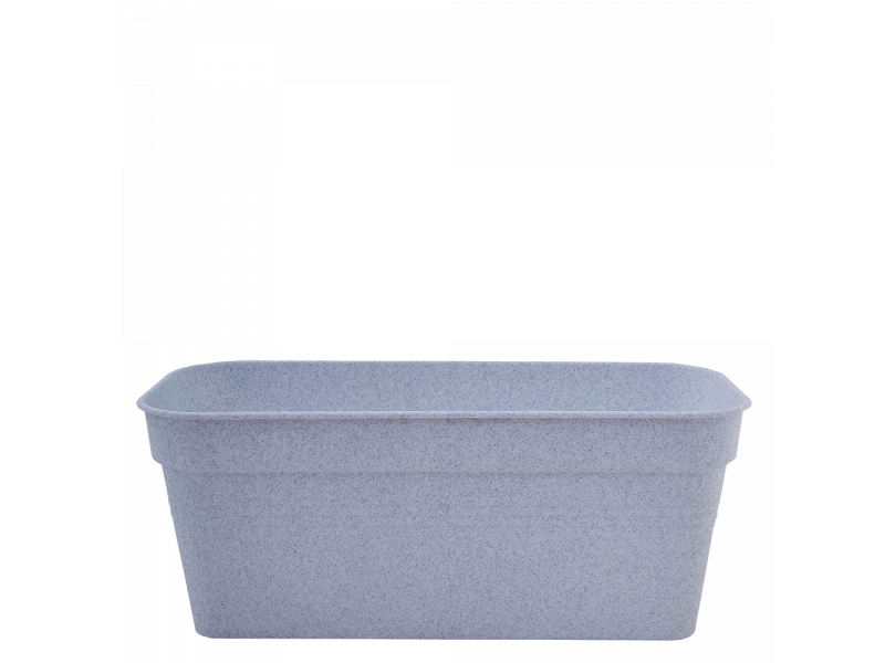 

Горшок балконный 40*18см. (белый флок) "Глория"