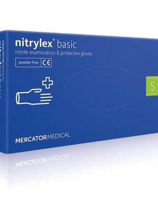 

Синие нитриловые перчатки Nitrylex Basic Mercator, размер С, Синий