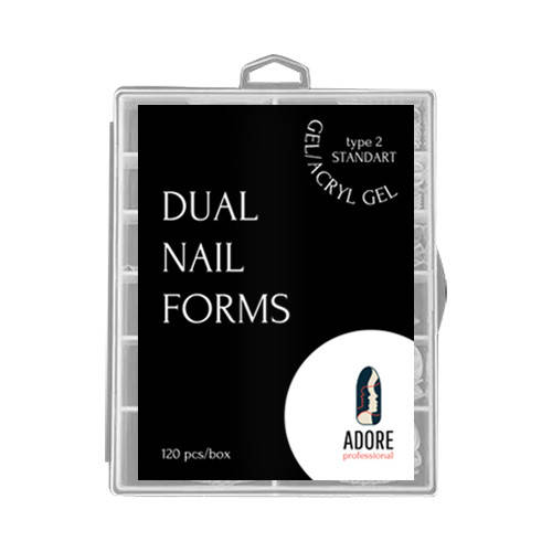 

Формы для наращивания ногтей ADORE Dual Nail Forms Type 2 Standart 120 шт (17722Qu)