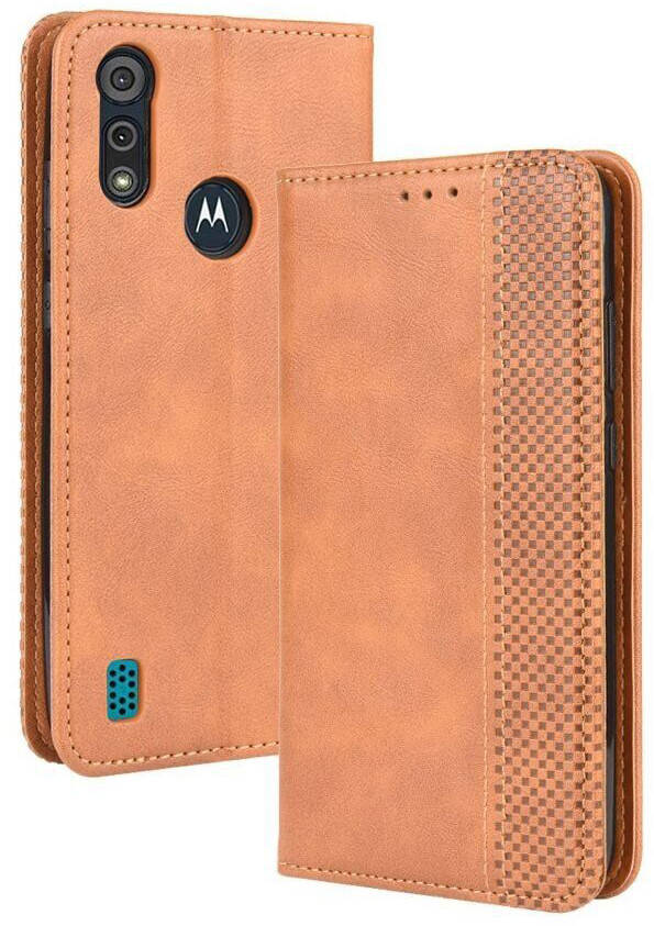 

Чехол книжка RetroLine Motorola E6s Коричневый