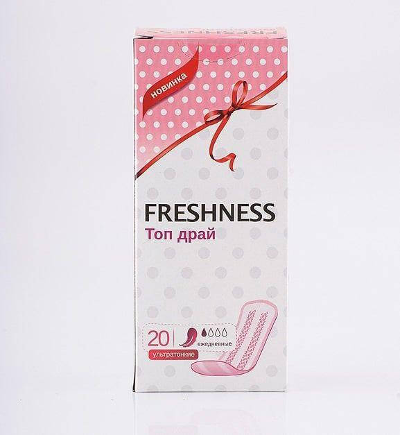 

Freshness Top Dry Ежедневные ультратонкие прокладки (20шт)