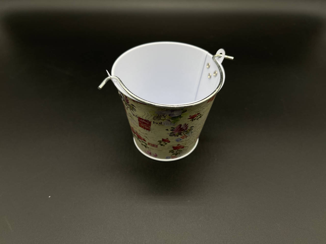 

Декоративное ведро. Цветочки. 8х8см, Оранжевый