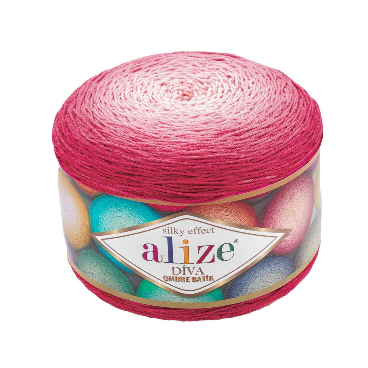 

Пряжа Alize Diva Ombre Batik 7367 розовый