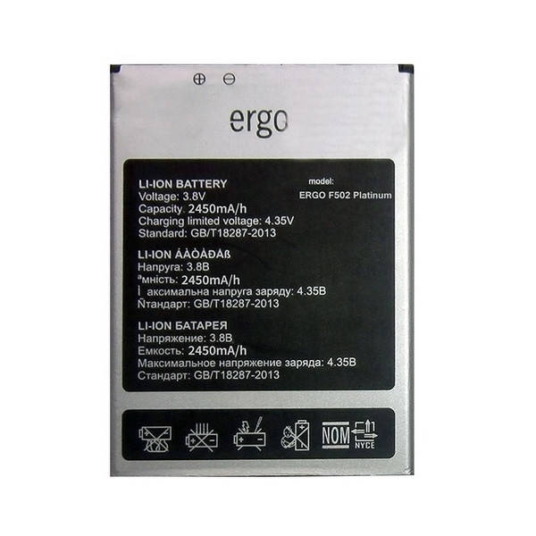 

Батарея Ergo F502 Platinum Original