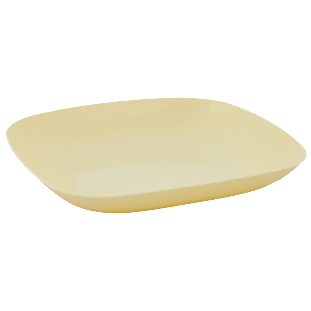 

Тарелка 250*250*30мм. (желтая), Желтый