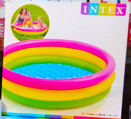 

Надувной детский бассейн "Закат" с надувным дном INTEX 114*25СМ | детский басейн