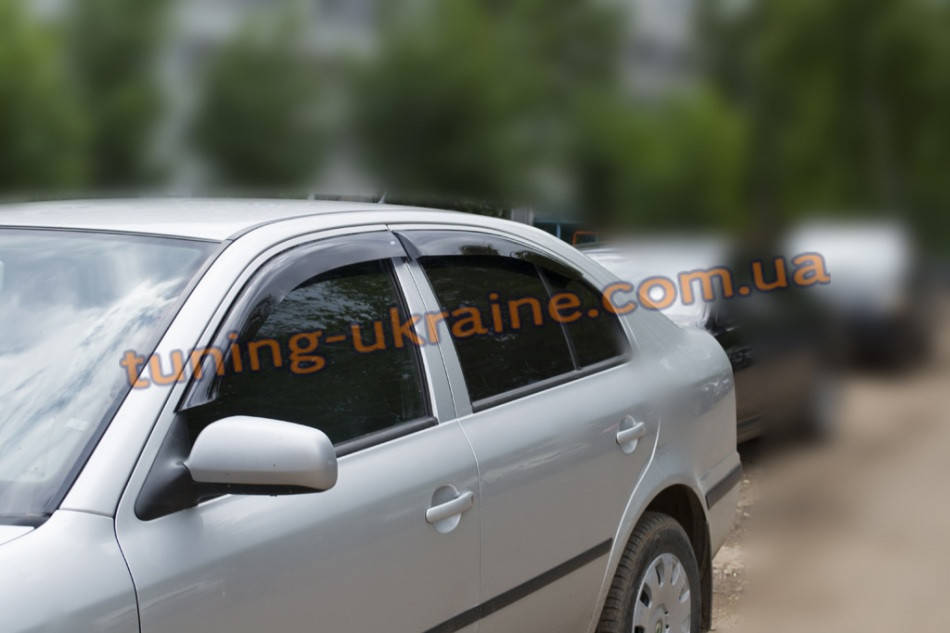 

Дефлекторы окон (ветровики) COBRA-Tuning на SKODA OCTAVIA TOUR II 2000-06 EUROSTANDARD