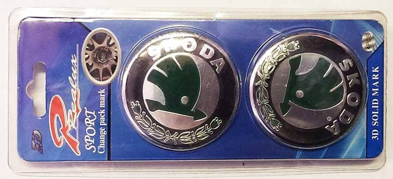 

Наклейки на диски 3D Skoda 55мм 4шт Realux