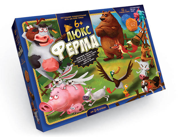 

Настольная игра "Ферма ЛЮКС" 6+ | Супер Фермер | Danko Toys