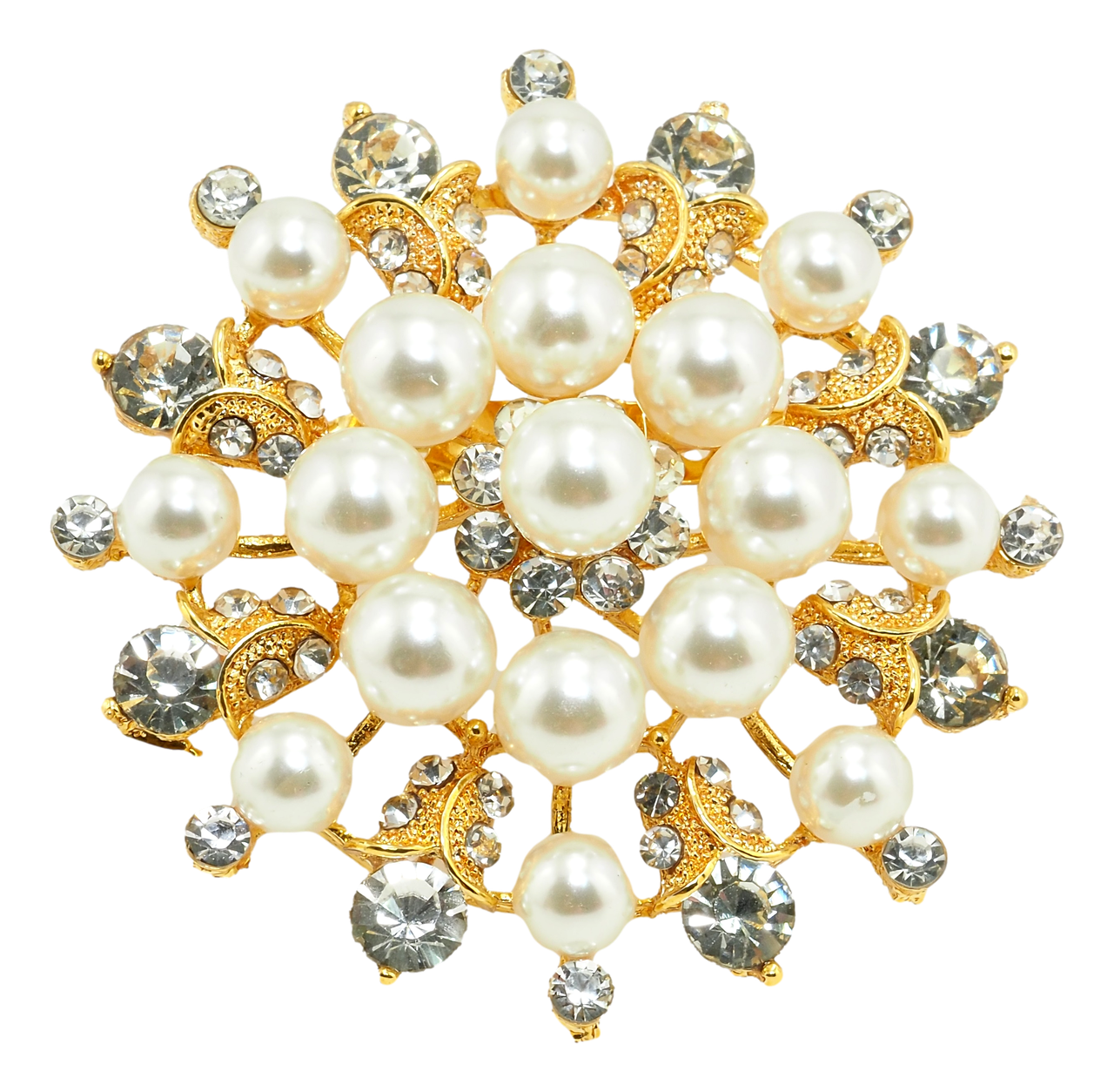 

Брошь "Жемчужный цветок"