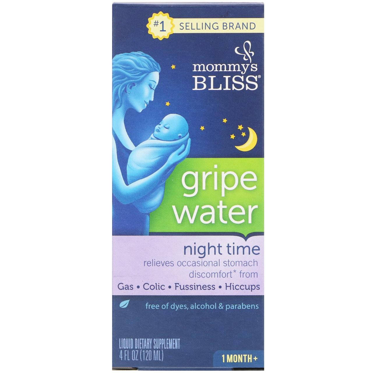 

Водичка от детских коликов, Gripe Water, Mommy's Bliss, 120 мл