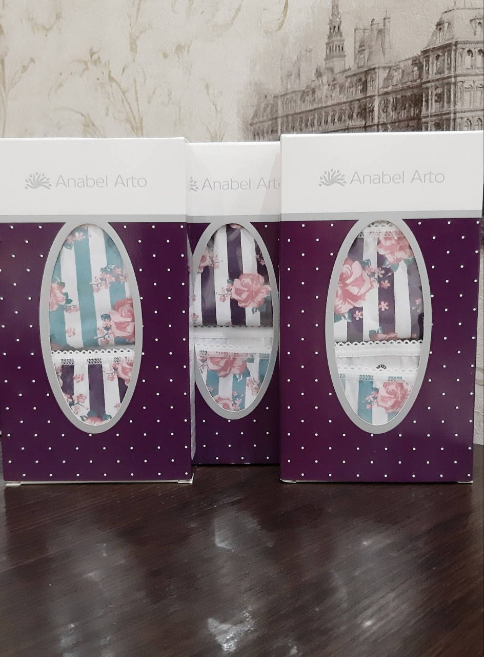 

Трусики-слип с цветочным принтом ТМ Anabel Arto (2шт/упак.), Фиолетовый