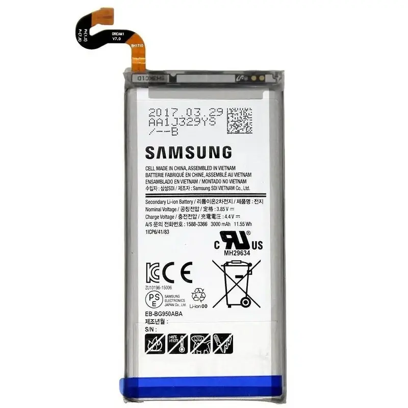 

Аккумуляторная батарея EB-BG950ABE для мобильного телефона Samsung G950F Galaxy S8