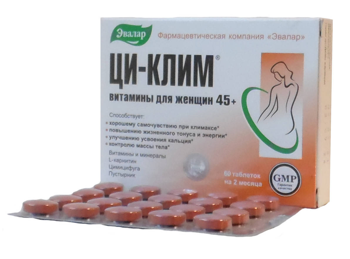 

Ци клим витамины для женщин 45+ при климаксе №60 Эвалар