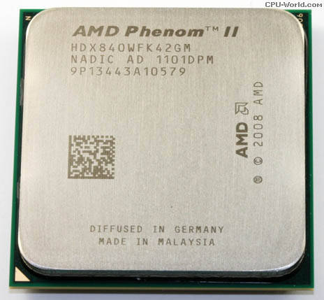 

Процессор AMD Phenom II X4 840 3.2GHz, 95W, HDX840WFK42GM