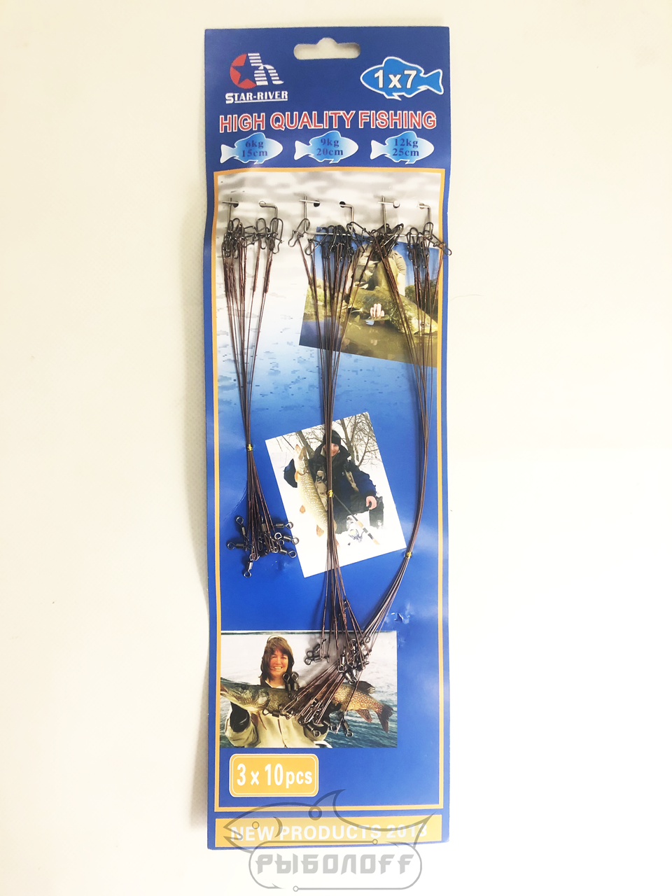 

Поводок Star river 6кг/15см ; 9кг/20см ; 12кг/25см